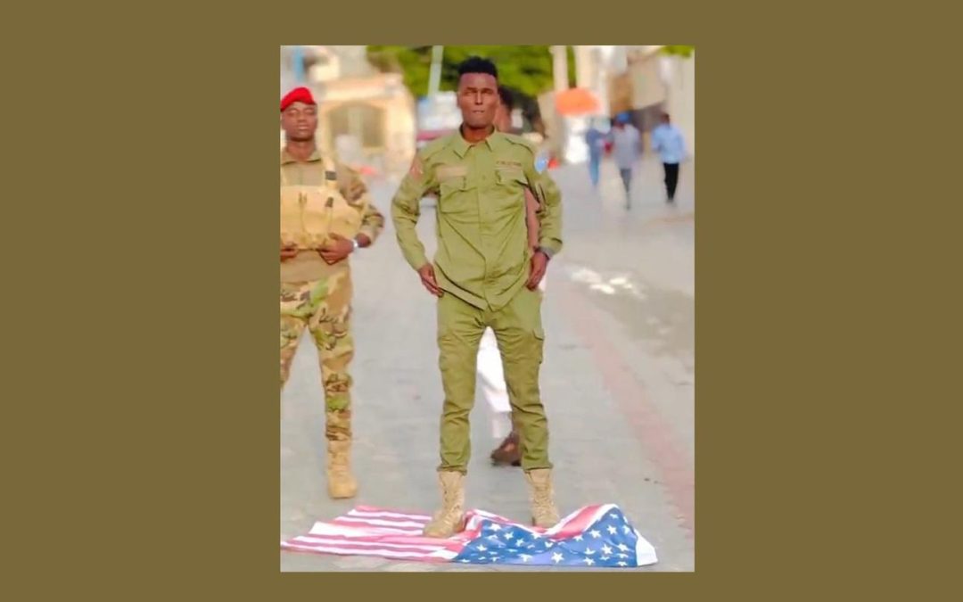 Video of US flag desecration by Somali army trio sparks uproar amid stepped-up support