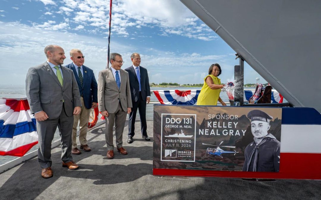 Navy christens future USS George M. Neal, named for Korean War hero