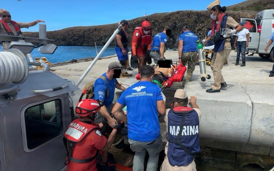 Pararescue team parachutes in 700 miles out at sea to save a fisherman’s life