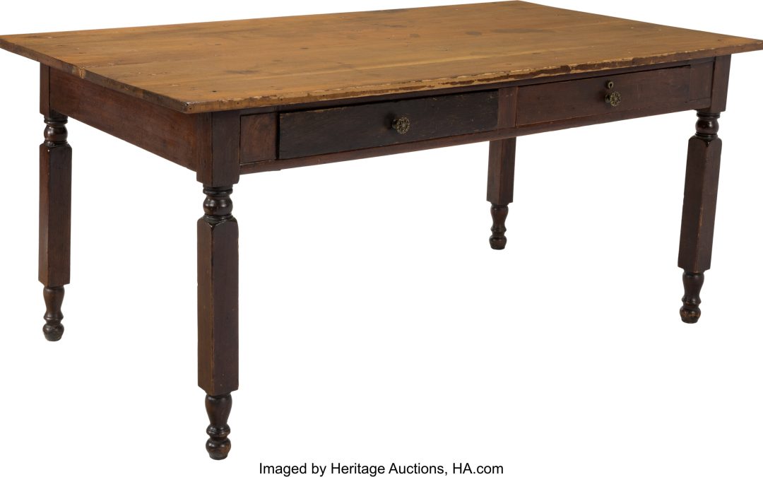 Ongoing auction features documents, furniture Lincoln used to practice law