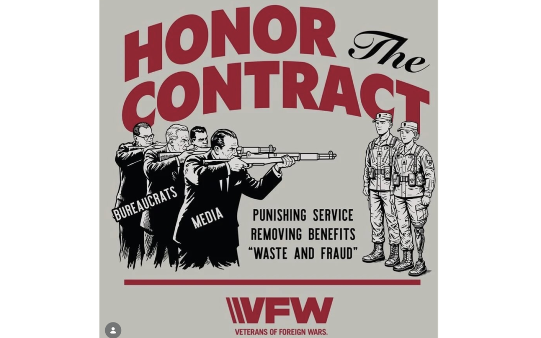 Lawmakers demand investigation into ‘inflammatory’ images by VFW to protest a benefits bill