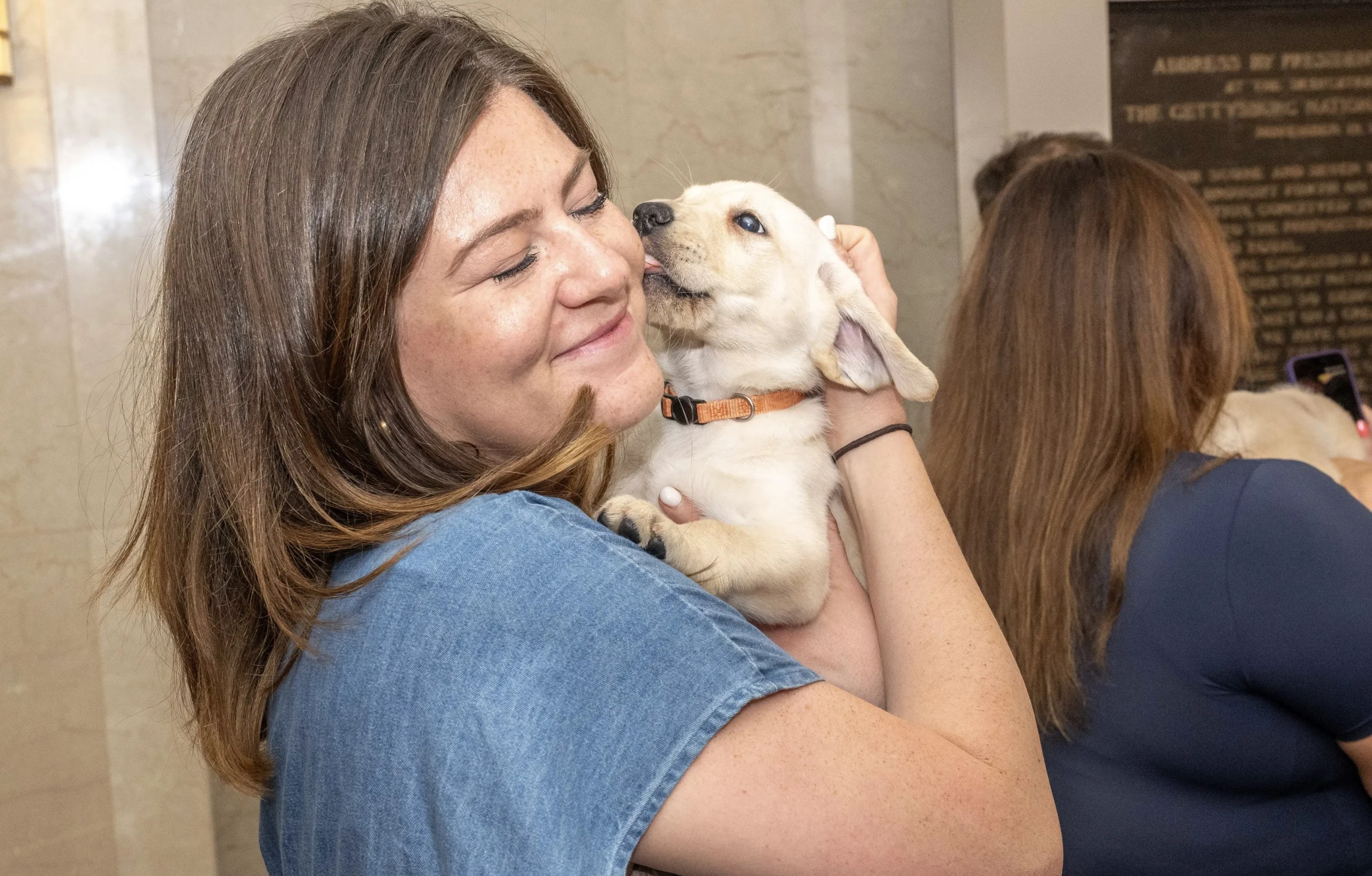 Puppies with a purpose visit VA’s Central Office