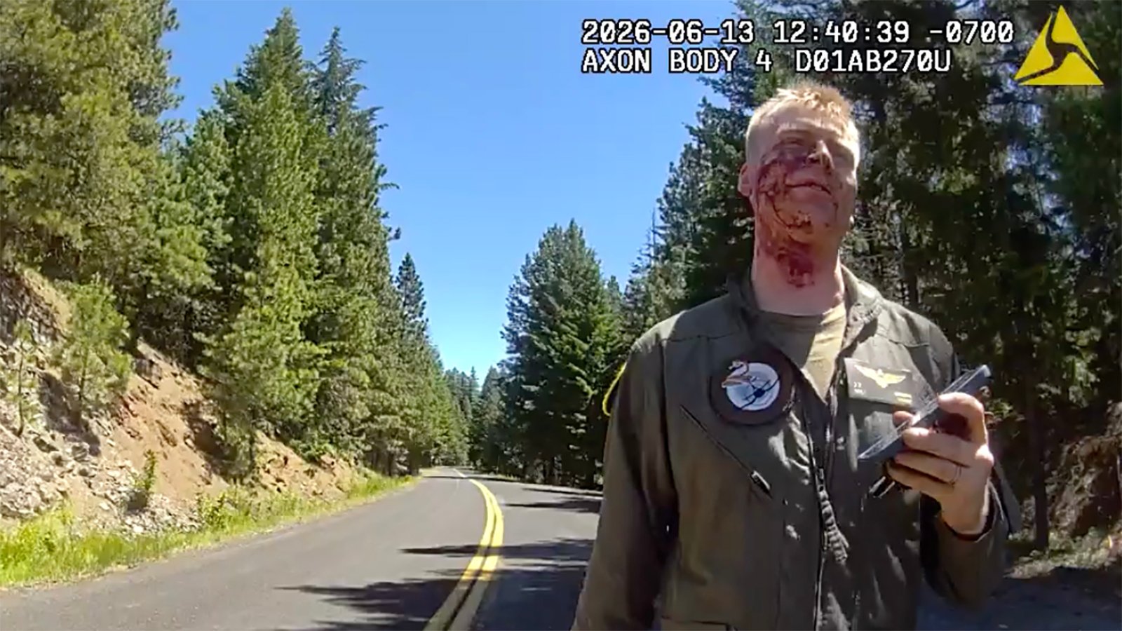 Body cam footage shows Marine after ejecting from F-18: ‘Hey buddy, I just crashed’