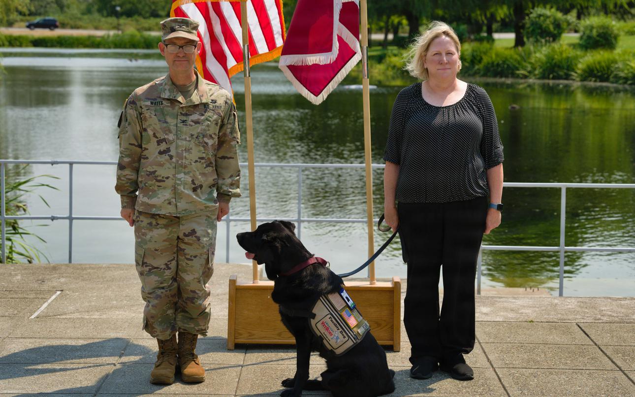 ‘Charged with the duty to comfort:’ Honorary Army major promoted at hospital ceremony