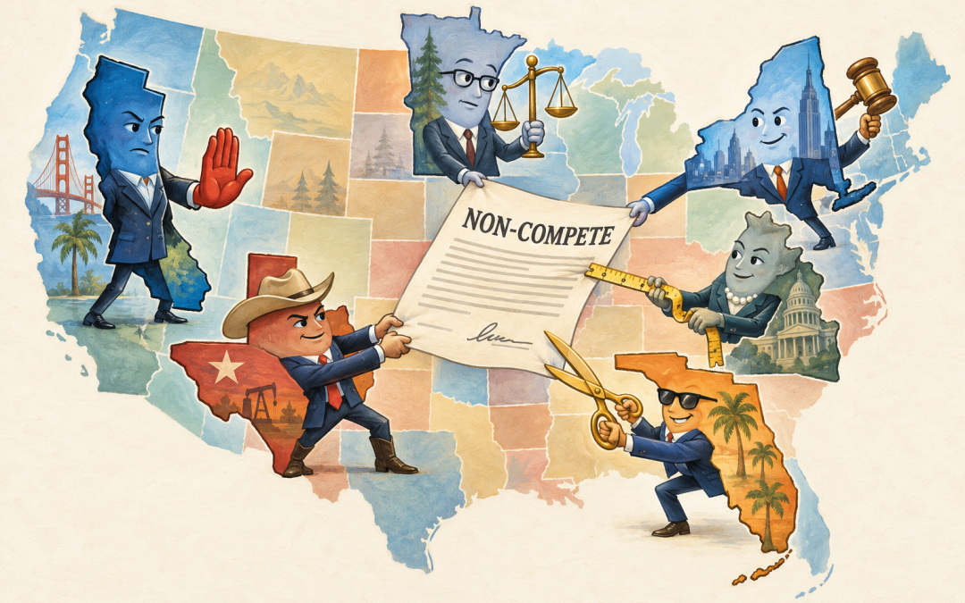 The Noncompete Map is Splintering
