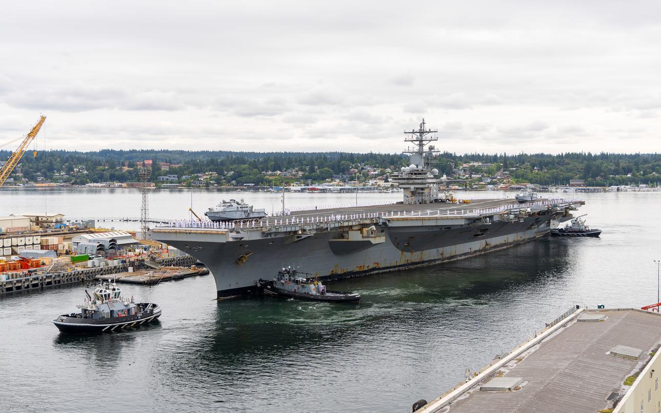 USS Ronald Reagan completes maintenance, rejoins fleet