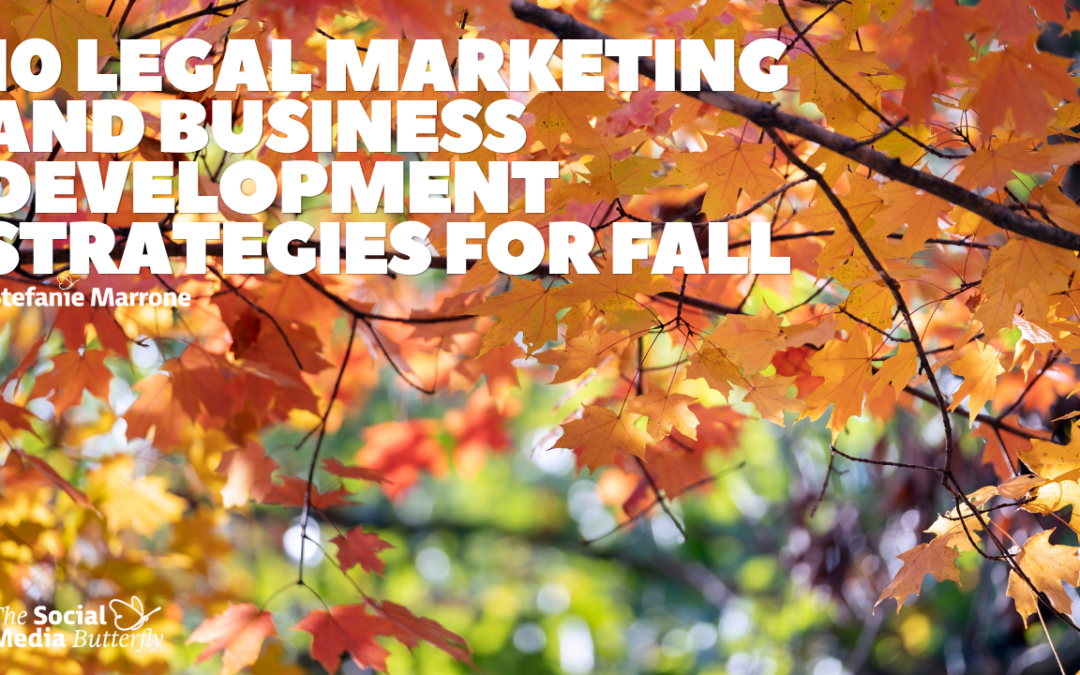 10 Legal Marketing and Business Development Strategies for Fall