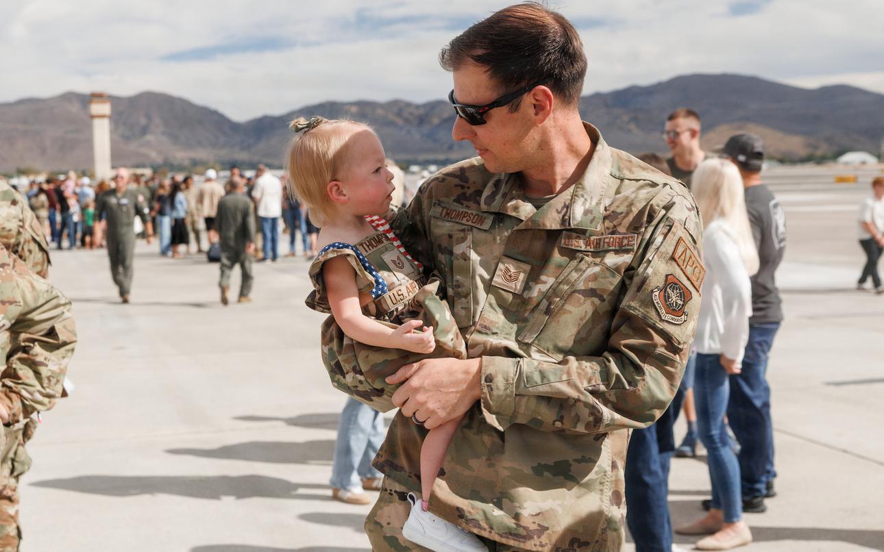 Nevada Air National Guard troops return home from deployment supporting Operation Epic Fury