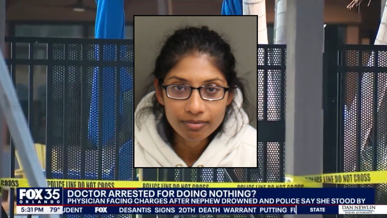 Doctor watched 7-year-old in her care 'actively drowning' in pool for at least 5 minutes, but did nothing to help: Cops