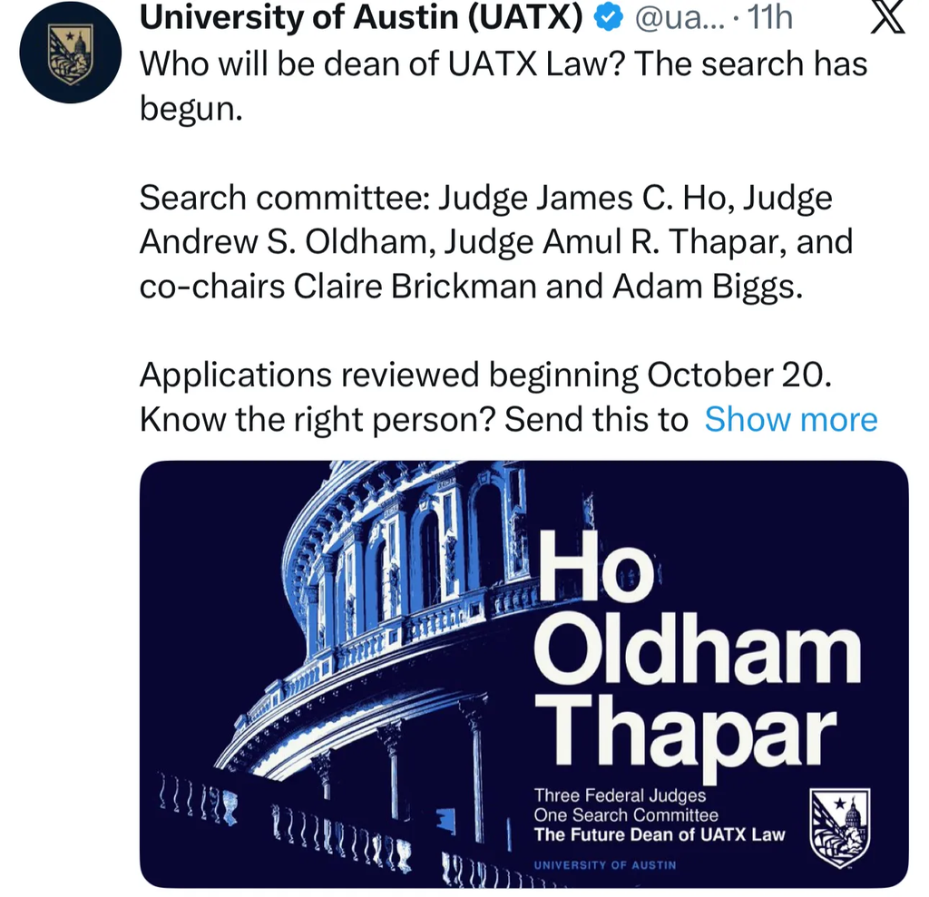 Supreme Court Wannabes Head Search Committee For Bari Weiss University Law School Dean